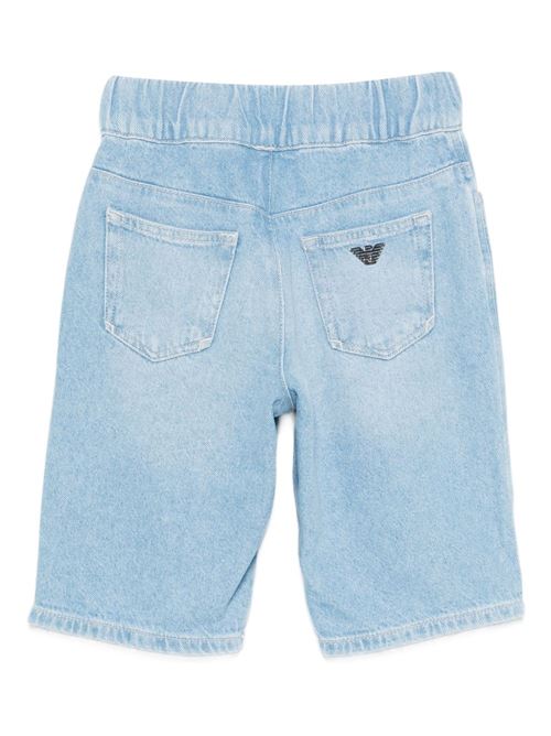 Shorts bambino Emporio Armani denim blu EMPORIO ARMANI KIDS | EB001264AF21778MB003